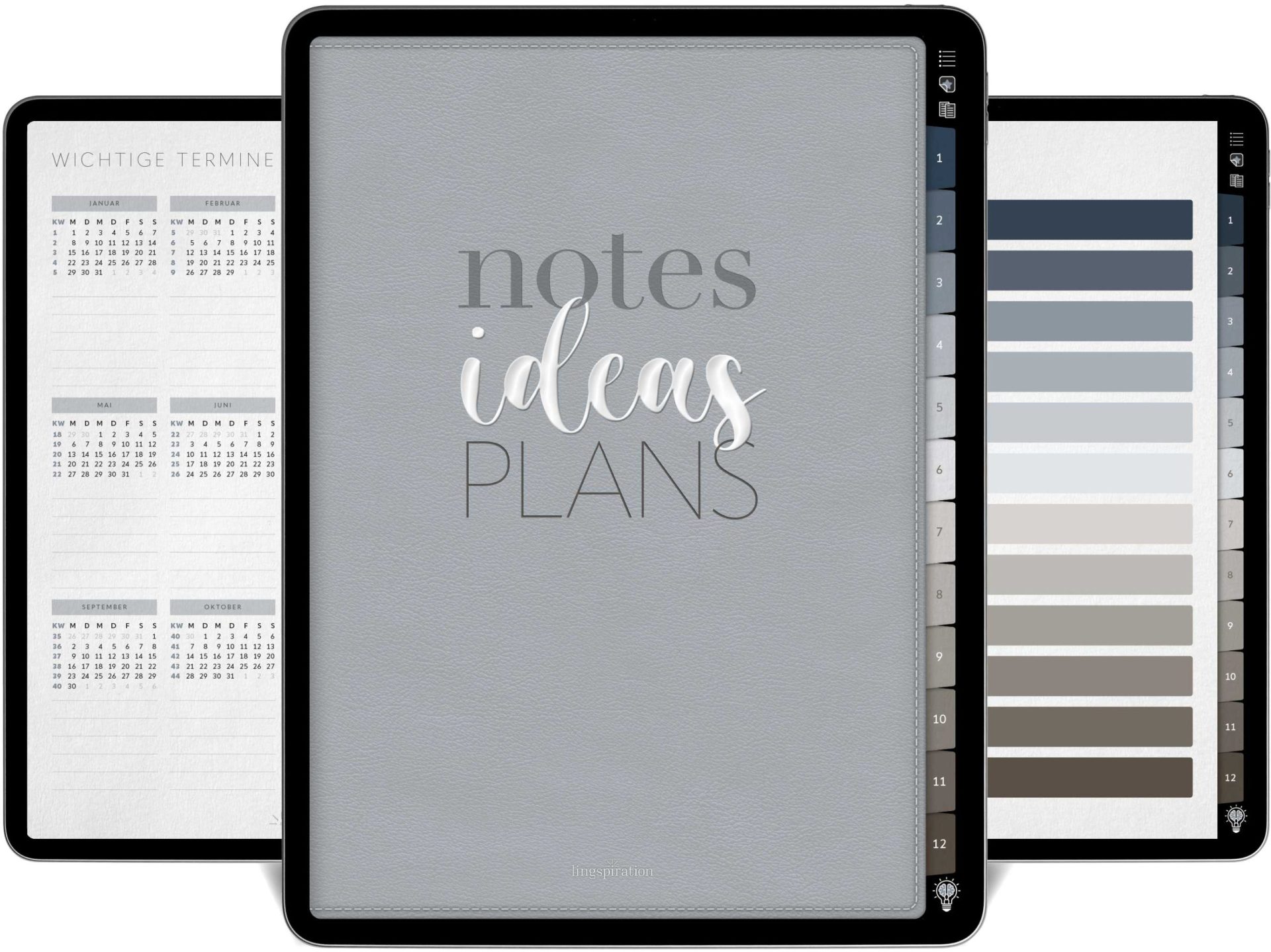Digitales Notizbuch Blue-Mocca