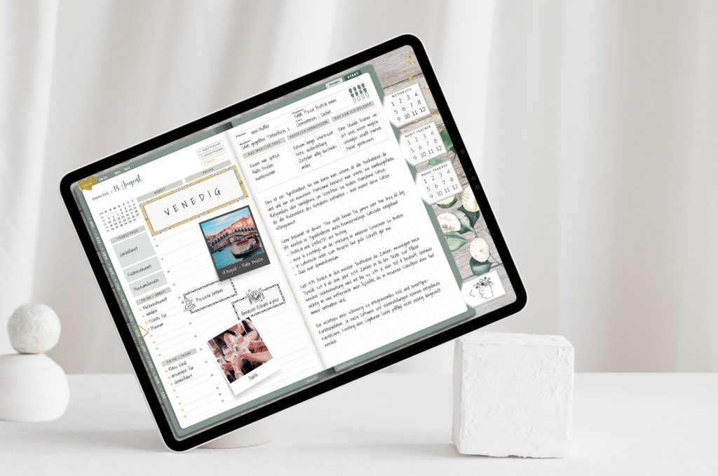 Den perfekten Planer finden. Digitaler Planer auf iPad mit Tagesansicht.