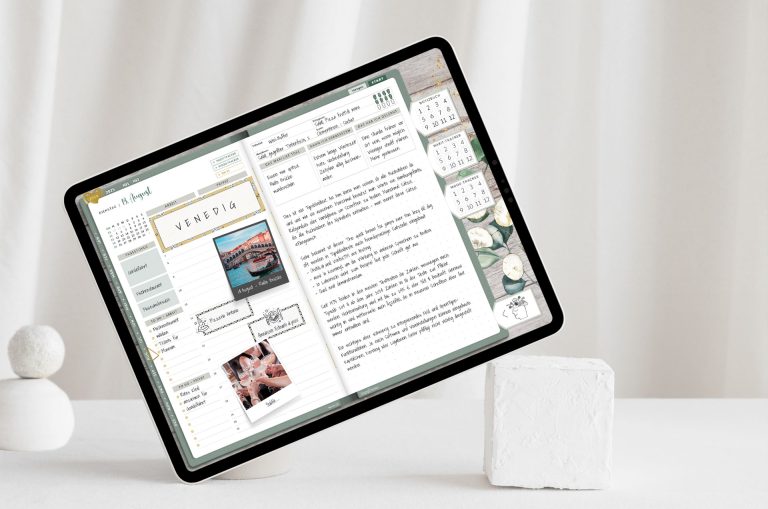 Den perfekten Planer finden. Digitaler Planer auf iPad mit Tagesansicht.