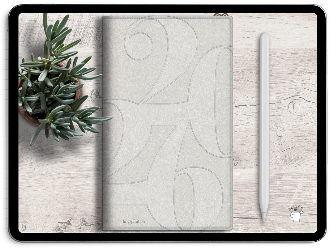 Digitaler Planer 2026 «Essentials» Mocca-Creme